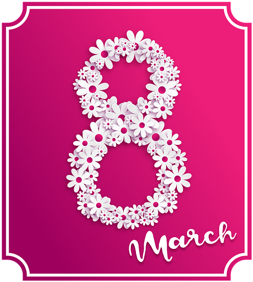 Date Of Women's Day (582x640), Png Download