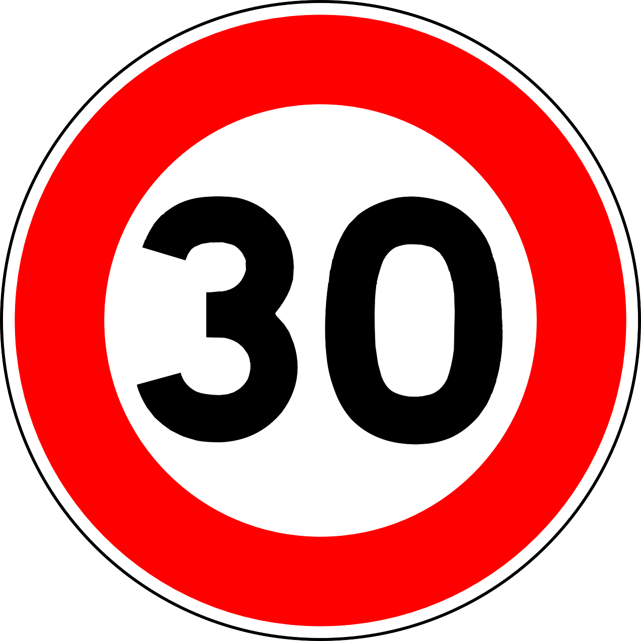 Do Yourself A Favor - 30 Km/h Zone (1280x1280), Png Download