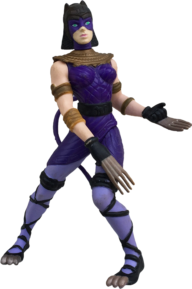 Only Her Sworn Enemy, Egyptian Batman, Could Stand - Action Figure (671x1000), Png Download