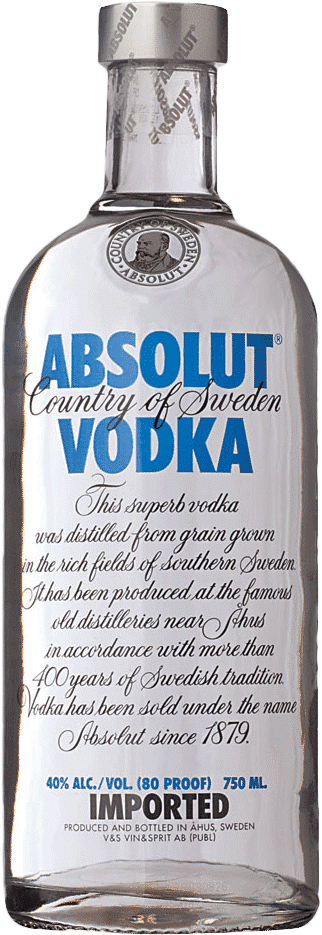 Absolut Vodka (750x1050), Png Download