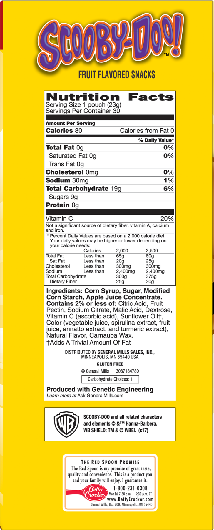 Fruit Snacks Scooby Doo Snacks Mega Pack 30 Pouches - Scooby Doo (1800x1800), Png Download