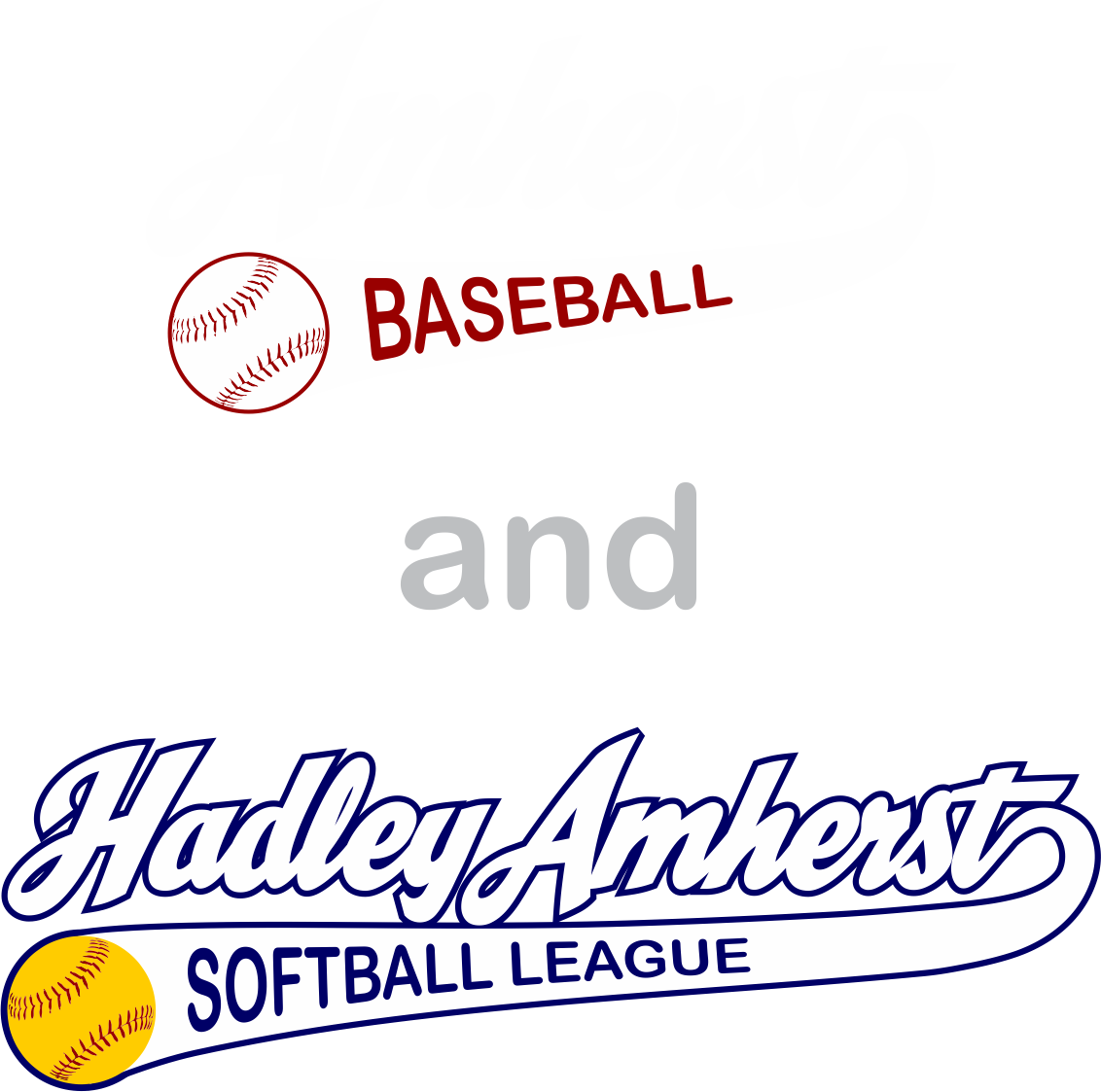 Amherst Baseball And Hadley Amherst Softball Club Baseball - Bat-and-ball Games (1132x1123), Png Download