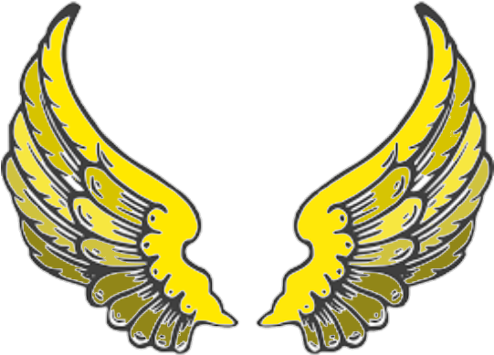 Angel Wings Cut Out (540x592), Png Download