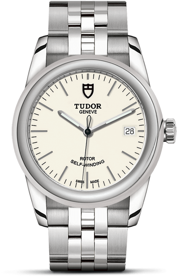 Tudor Glamour Date 36mm (900x1200), Png Download
