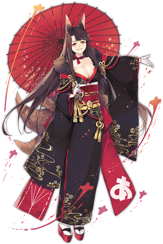 Akagi Japanese Ship Lines - Azur Lane Akagi And Kaga (683x1024), Png Download