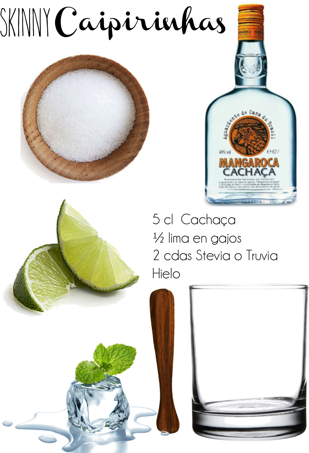 Detodounlolo Skinny Caipirinhas - Glass Bottle (1085x1452), Png Download