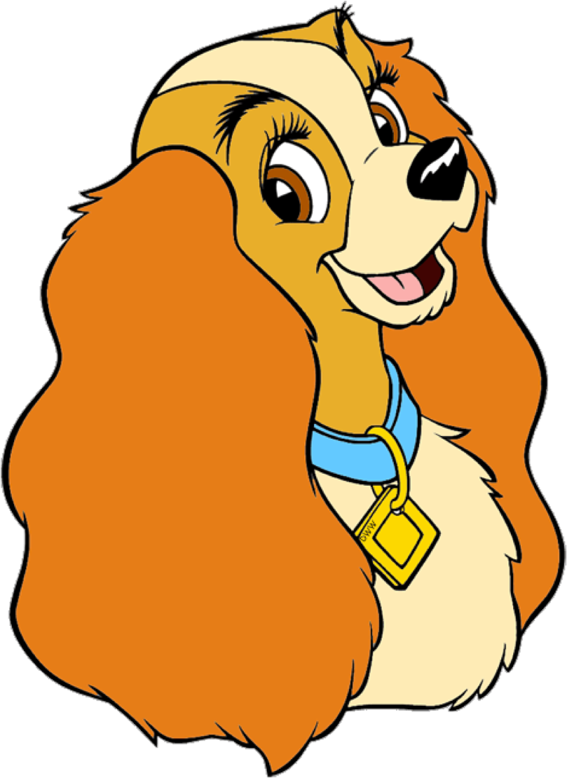 Disney's Lady And The Tramp Images Clip Art Hd Wallpaper - Lady And The Tramp Head (809x1110), Png Download