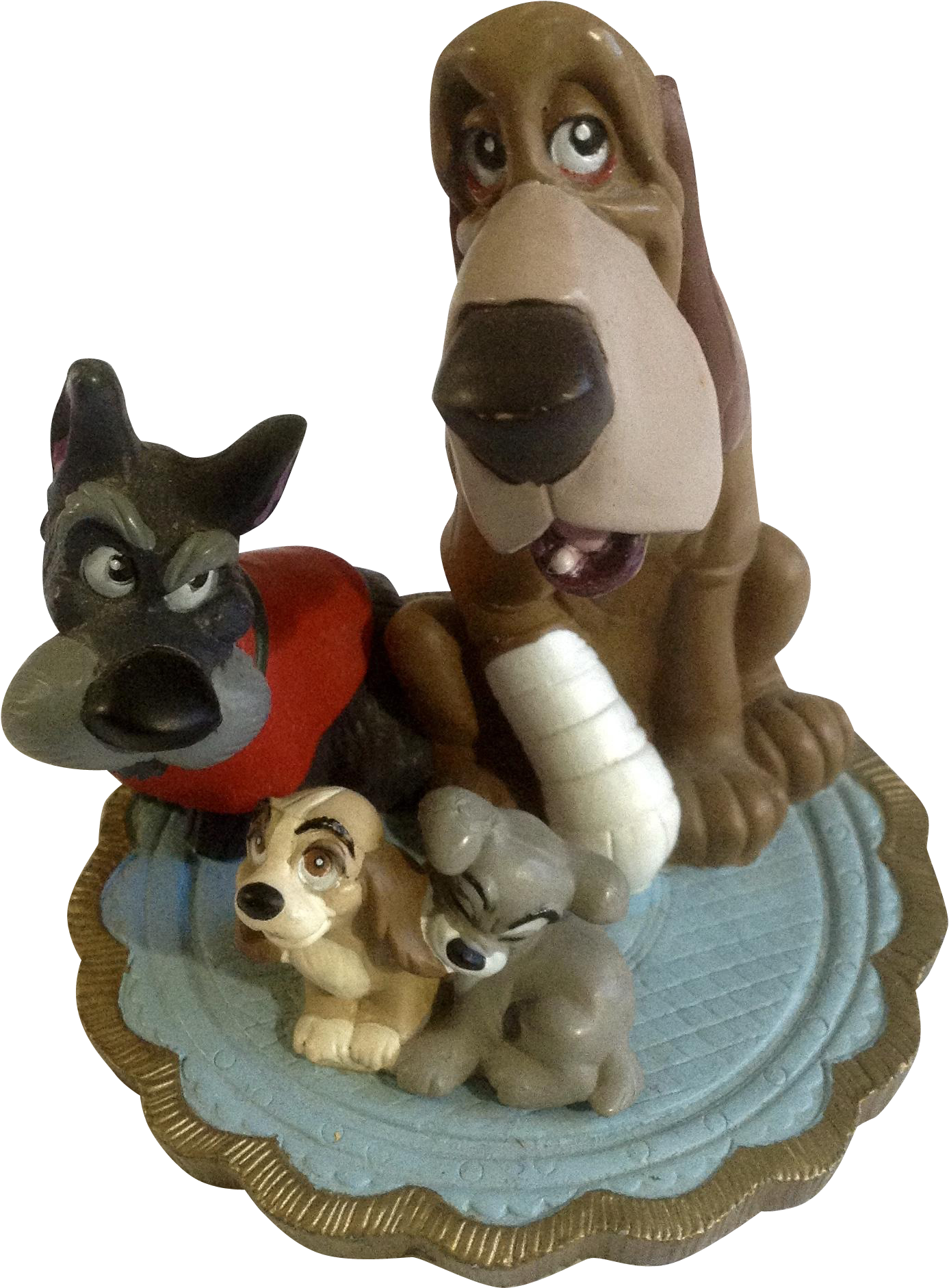 Vintage Lil Classics Disney Store Lady & The Tramp - Figurine (1881x1881), Png Download
