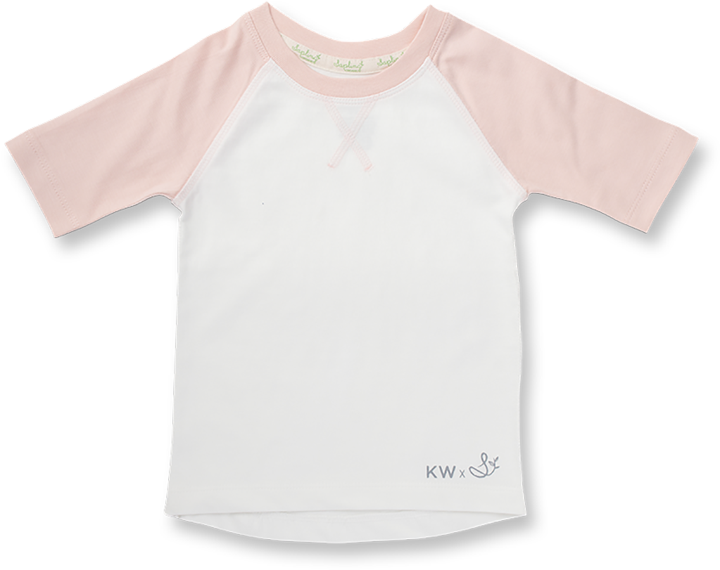 Blushing Rose Raglan Tee - Active Shirt (1226x1225), Png Download