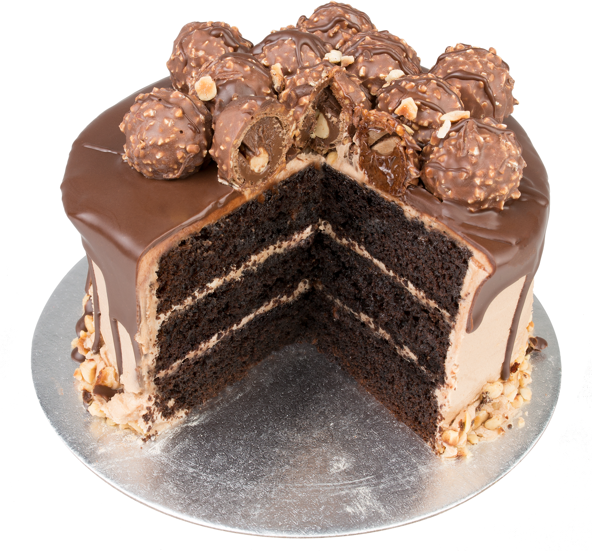 The Chocolate Hazlenut Truffle Cake - Chocolate Cake (1900x1900), Png Download