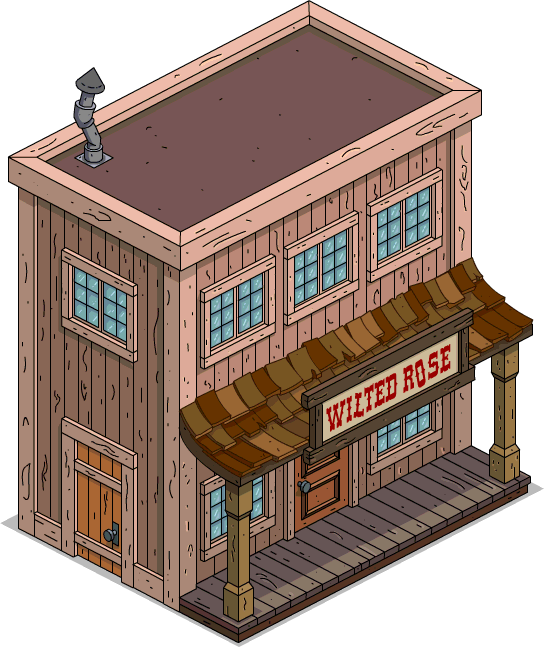Wilted Rose - Log Cabin (544x647), Png Download