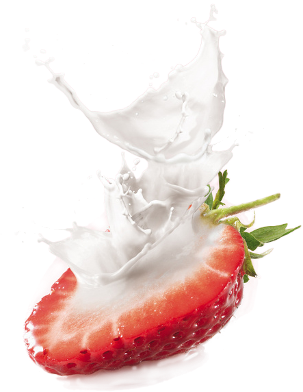 Strawberry Flavored Milk - Flavored Milk (600x750), Png Download
