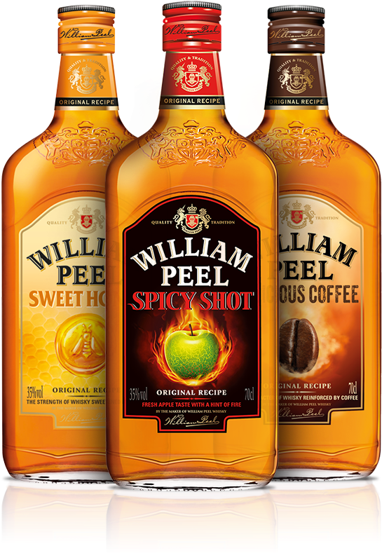 William Peel Liqueurs - Whisky William Peel (560x796), Png Download