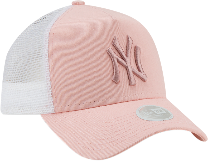 Ny Yankees Womens New Era League Essential Pink Trucker - Baseball Cap (789x613), Png Download