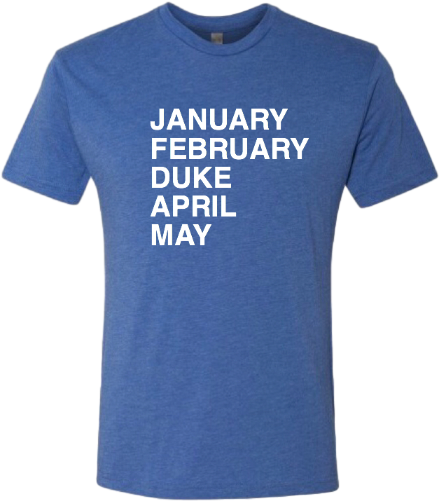 Duke Madness - Obviousshirts - Wednesday T Shirt (640x725), Png Download