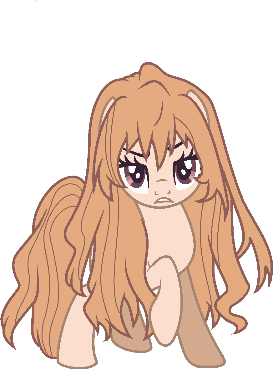 Taiga [toradora] My Little Pony Version - Cartoon (1159x1276), Png Download