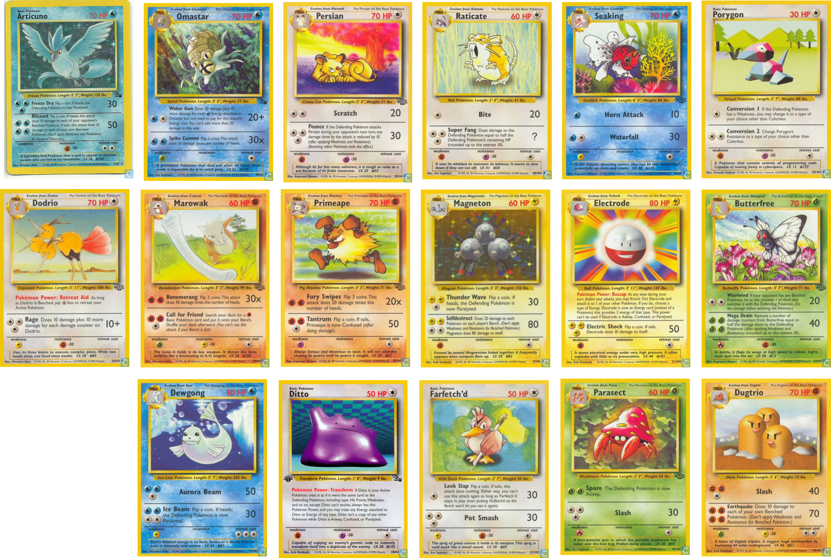 Omastar Persian (i Mean Come On, You're A Cat) Raticate - Pokemon Card (1625x1092), Png Download