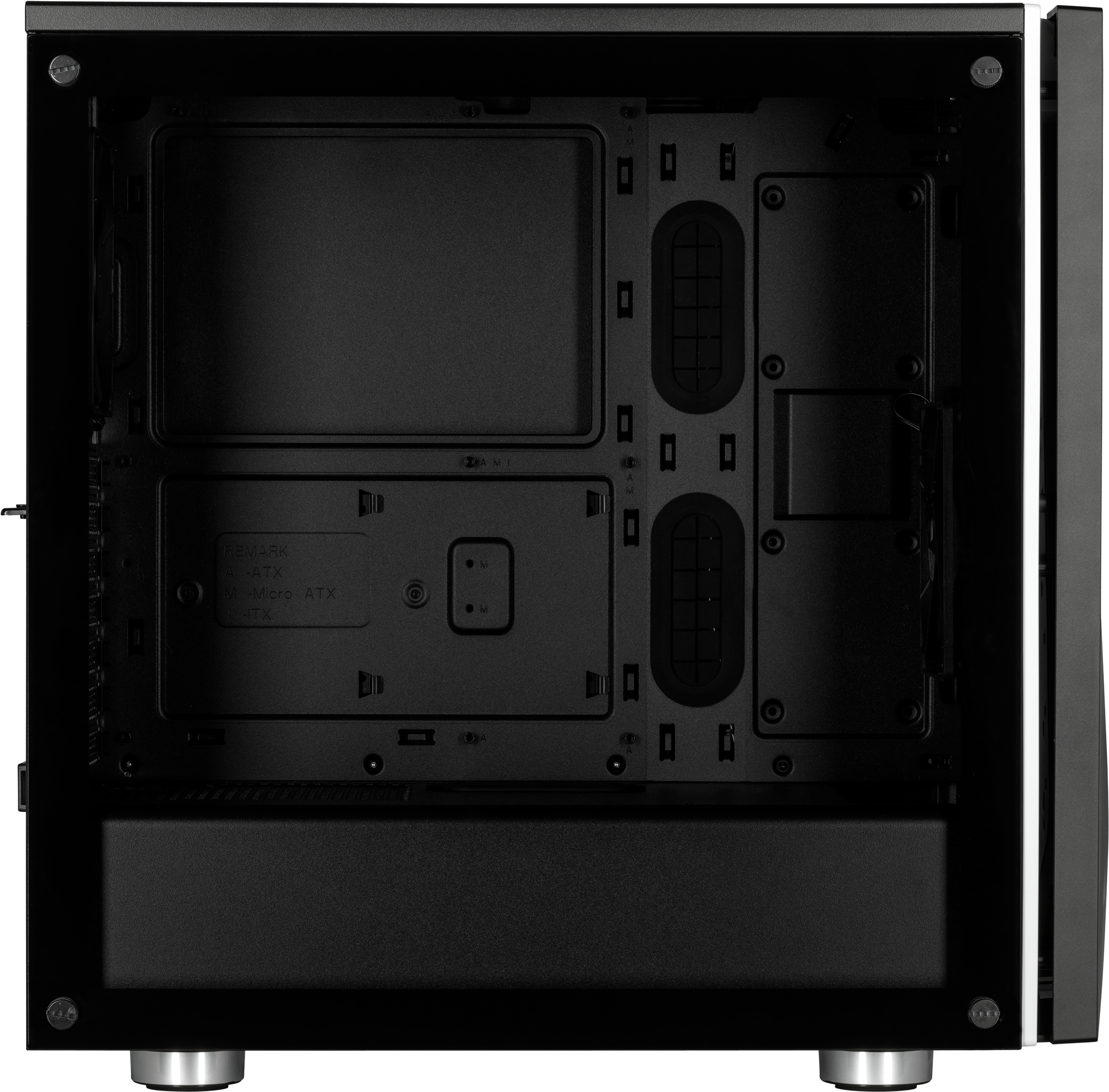 Corsair Carbide Series Spec 06 Rgb Cc 9011146 Ww Black - Computer Case (2400x2378), Png Download