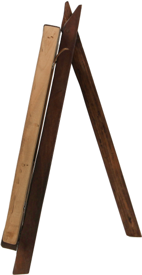 Photo Frame Antique Large - Wood (442x854), Png Download