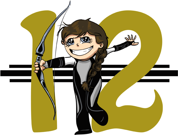 Katniss Everdeen - Cartoon (720x720), Png Download