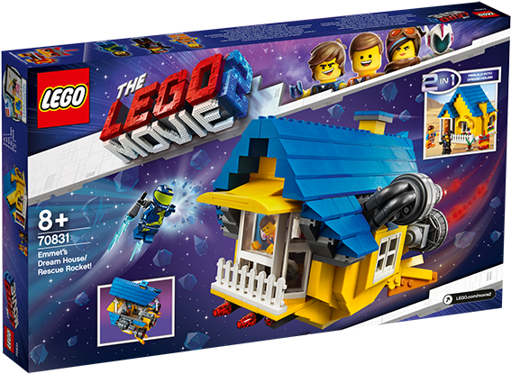 Lego 70831 The Lego Movie 2 Emmet's Dream House/rescue - Lego Movie 2 Lego Sets (800x600), Png Download