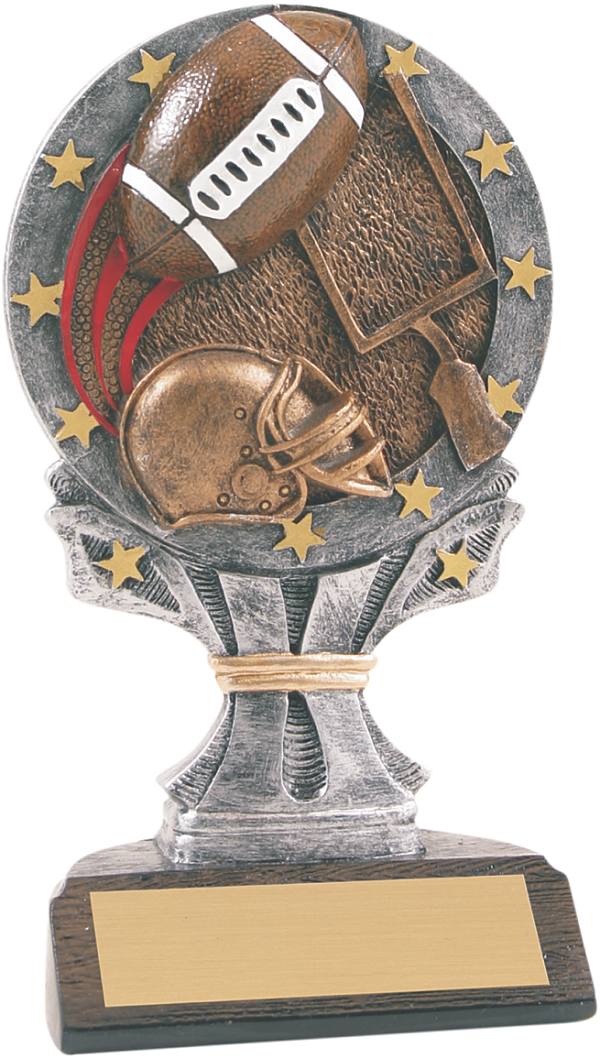 6 1/4″ Football All Star Resin - Trophy Education (600x1058), Png Download