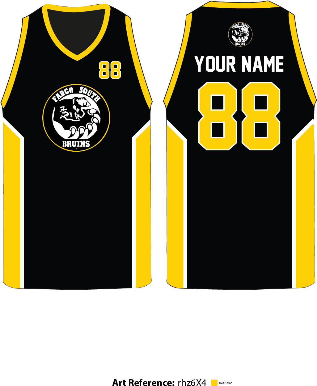 Bruins-1 Men's Basketball Jersey - Fargo South Bruins (1080x1620), Png Download