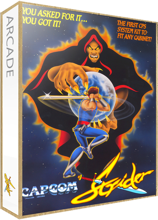 Strider - Box - 3d - Strider Arcade Poster (665x907), Png Download