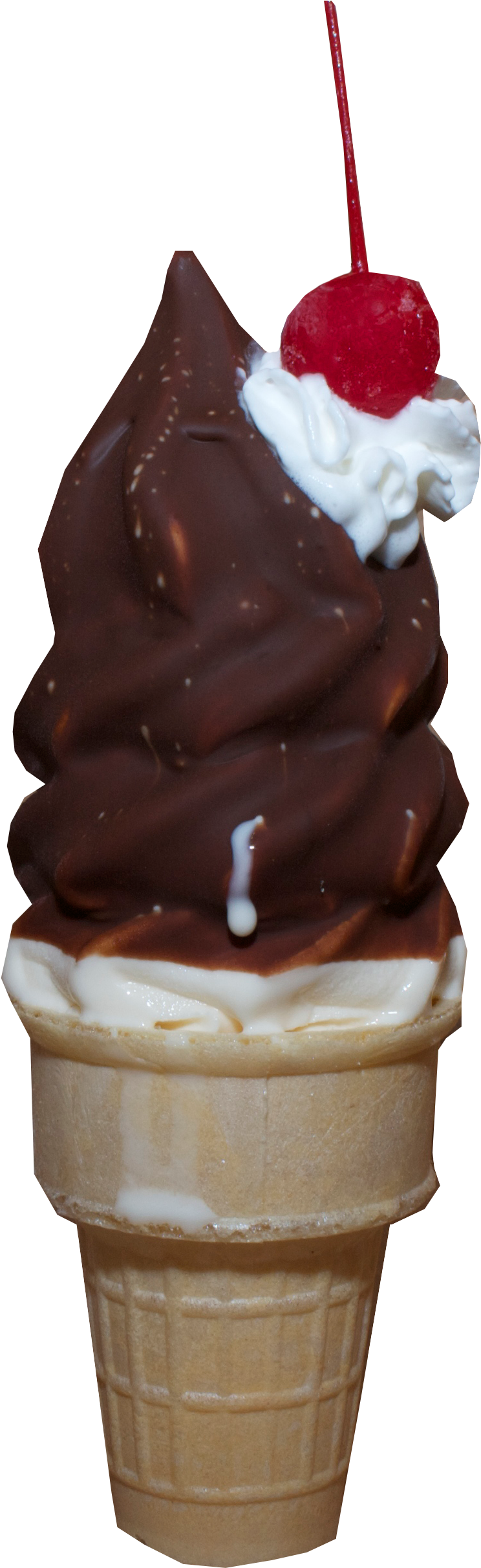 Dippedcone - Ice Cream Cone (829x2431), Png Download