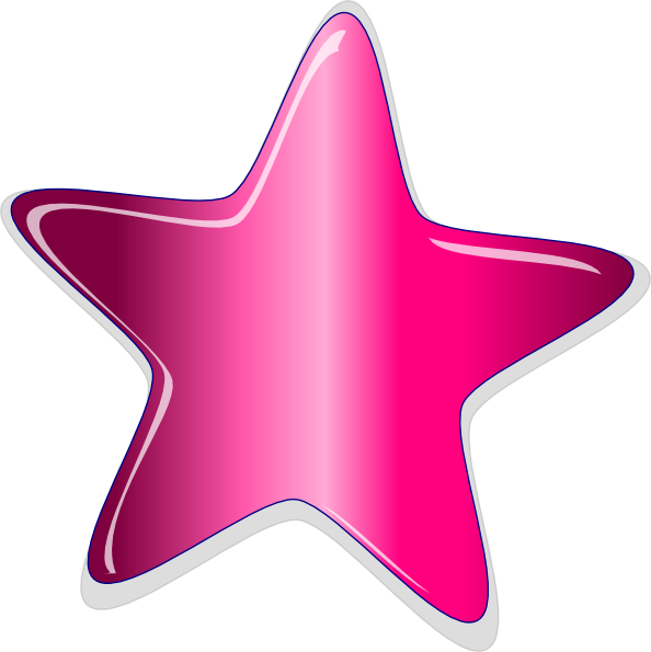 Funky Star Clip Art At Clker (594x595), Png Download