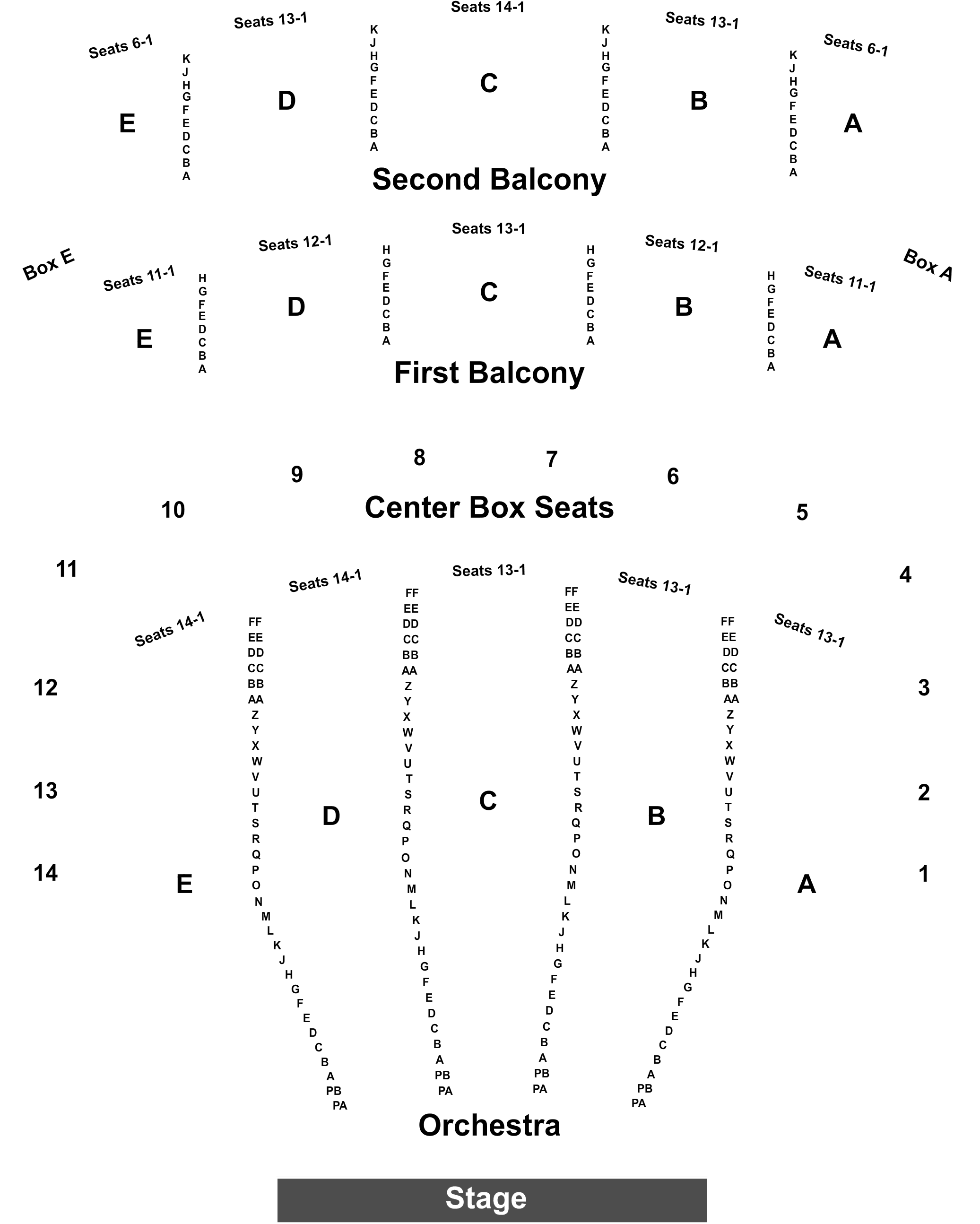 Keller Auditorium Orchestra E Row P (2100x2720), Png Download