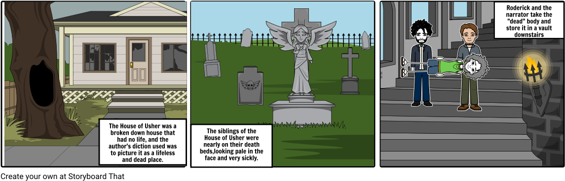 The Fall Of The House Of Usher - Cemetery (1164x385), Png Download