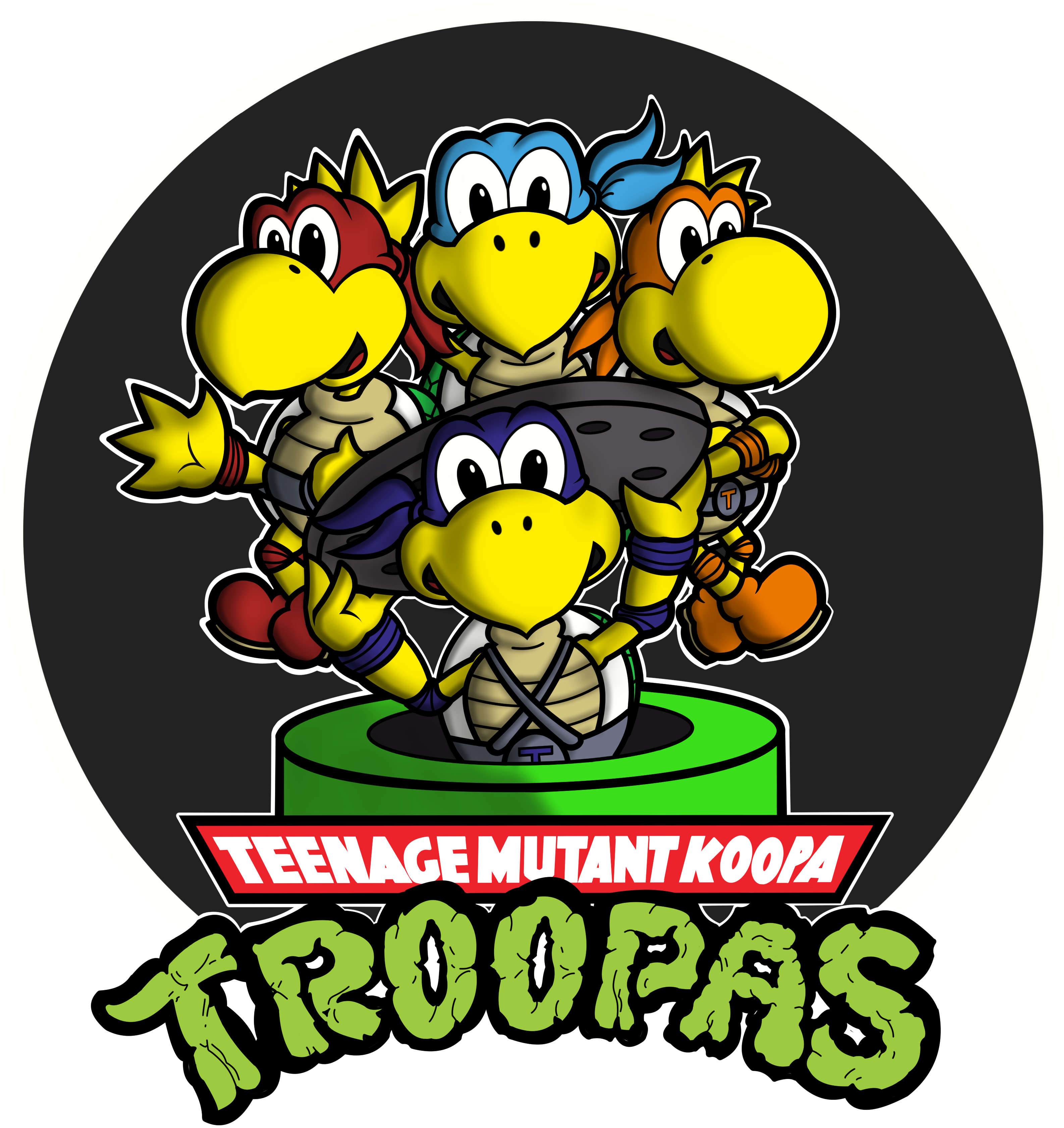 Teenage Mutant Koopa Troopas (3600x4800), Png Download