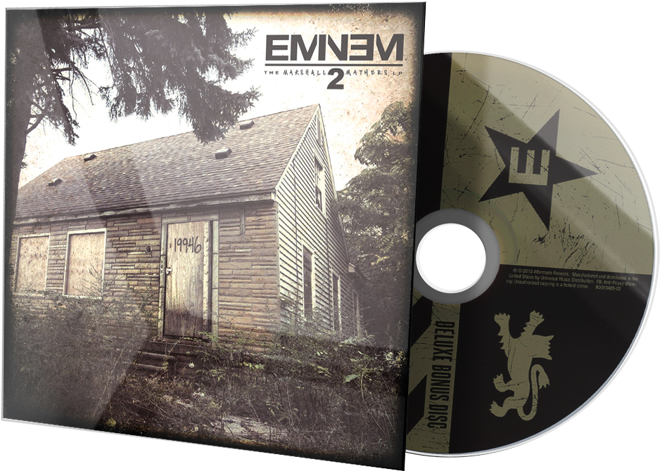 Album 3d Face - Eminem The Marshall Mathers Lp 2 (1000x680), Png Download