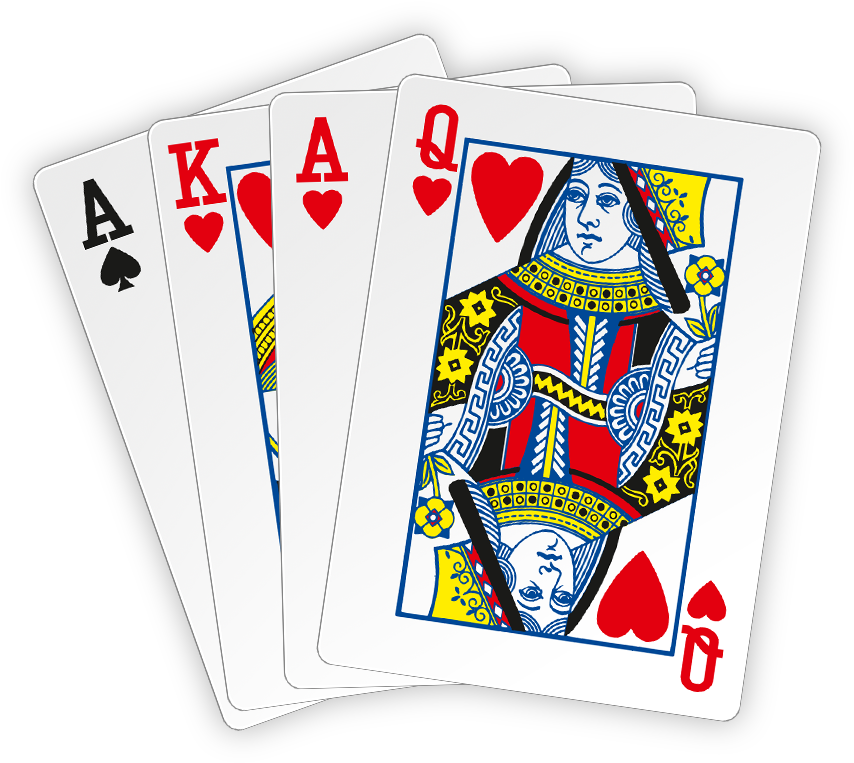 Hearts Spielkarten - Oil Painting Of Hearts Royal Flush (1200x800), Png Download