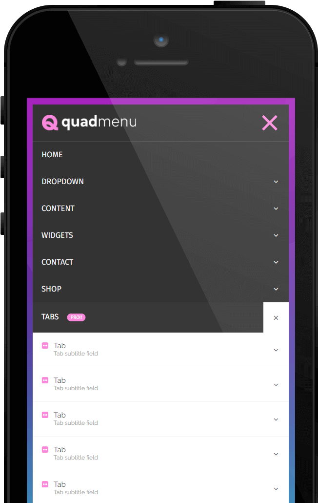 Wordpress Responsive Menu - Mega Menu Wordpress Mobile (712x1029), Png Download