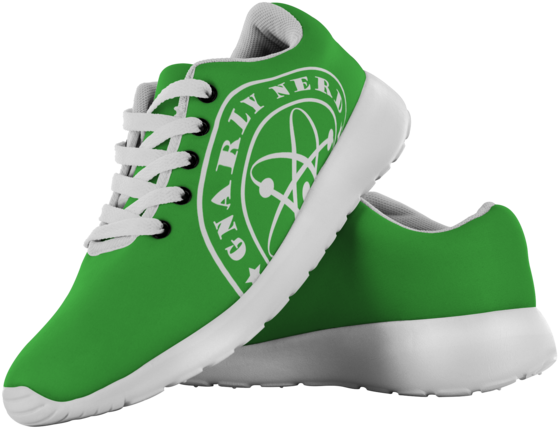 Gnarly Nerd Crest Shoes - Sneakers (600x600), Png Download