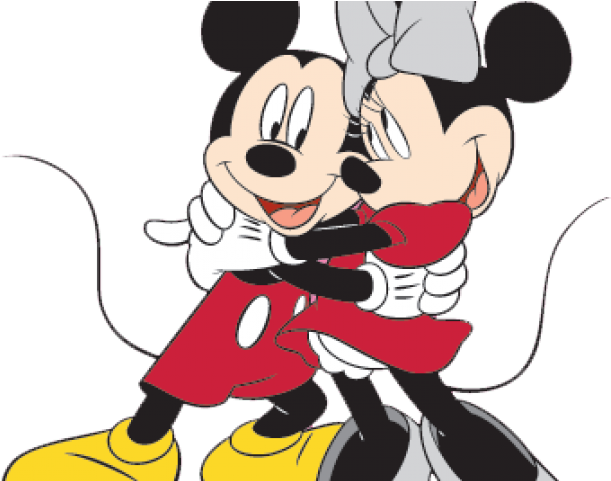 Cuddle Clipart Mickey Minnie - Mickey And Minnie Mouse (640x480), Png Download