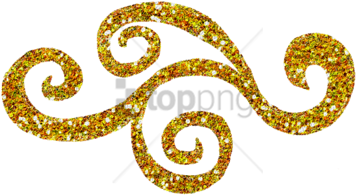 Free Png Gold Swirls Png Png Image With Transparent - Gold Glitter No Background (850x600), Png Download