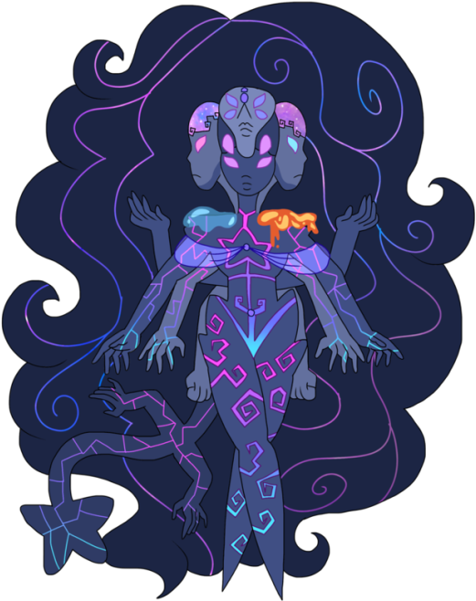 Galaxy Aura Quartz - Illustration (540x680), Png Download