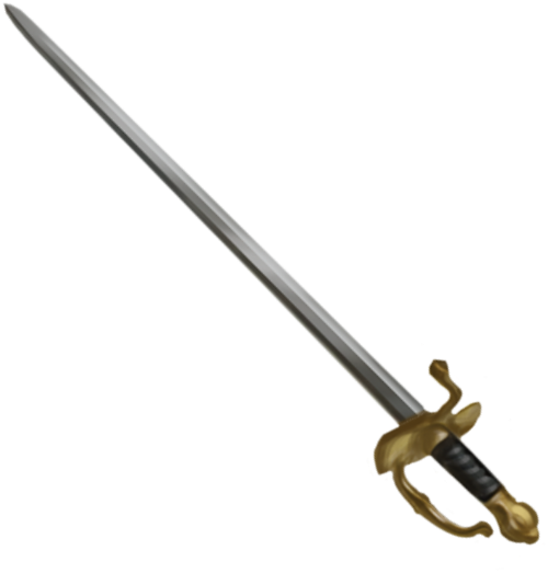 Smallsword - Katana (605x605), Png Download
