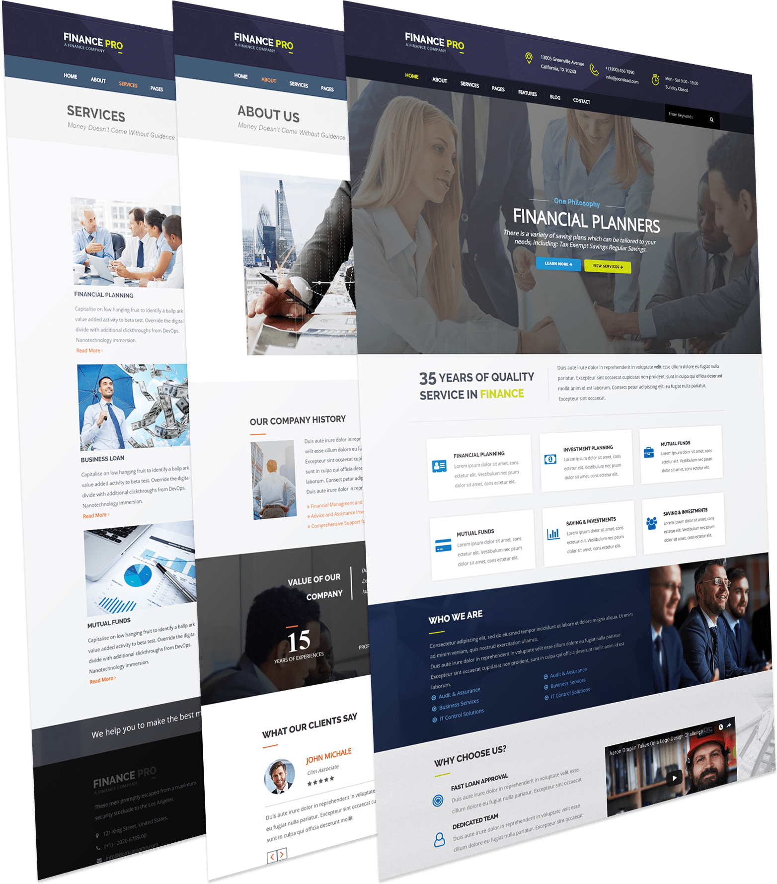 Finance Pro Is A Clean, Modern Finance Joomla Template - Online Advertising (1892x1900), Png Download