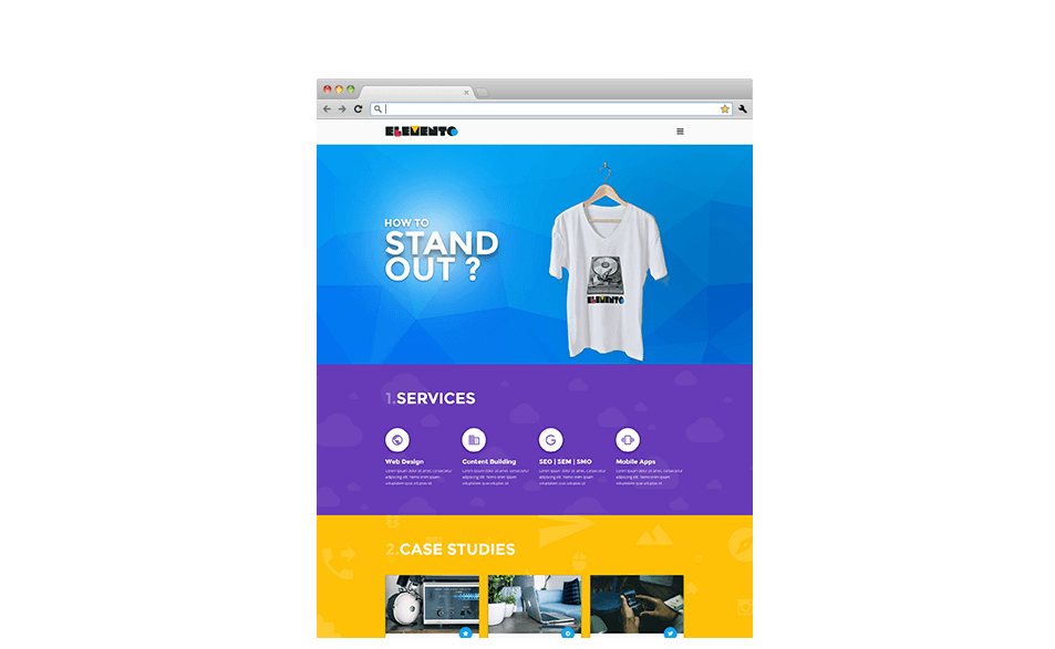 Elemento - Joomla Template - Banner (953x587), Png Download