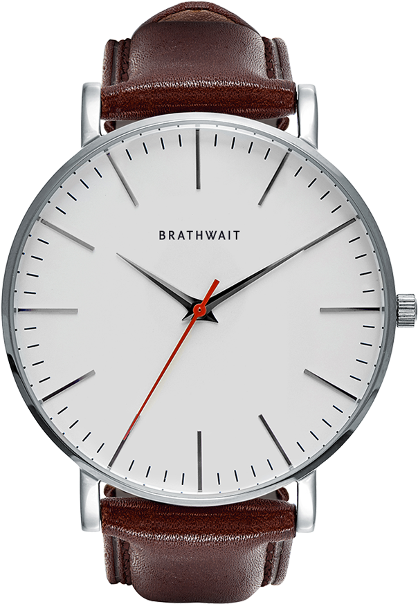 Dark Brown Top Grain Italian Leather Strap - Brathwait Watch (665x880), Png Download