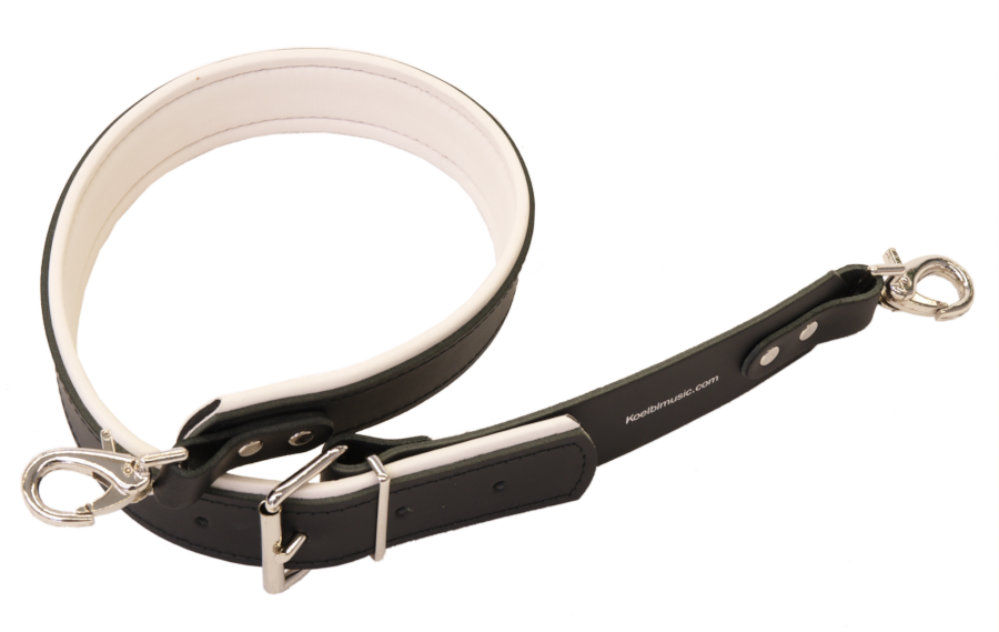 Full Leather Strap, 50mm, Black/white , Item Id - Belt (900x569), Png Download