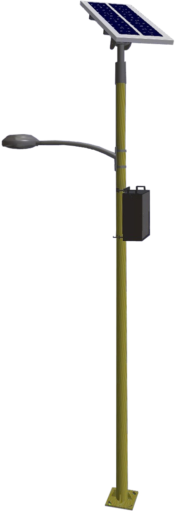 Solar Lighting Png Pic - Solar Led Street Light Pole (844x1090), Png Download