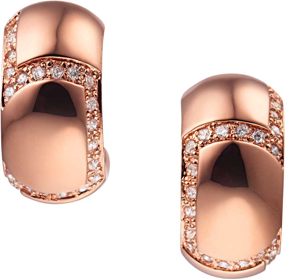 Meander Cirolit Omega Clip Hoop Earrings - Body Jewelry (1200x1200), Png Download