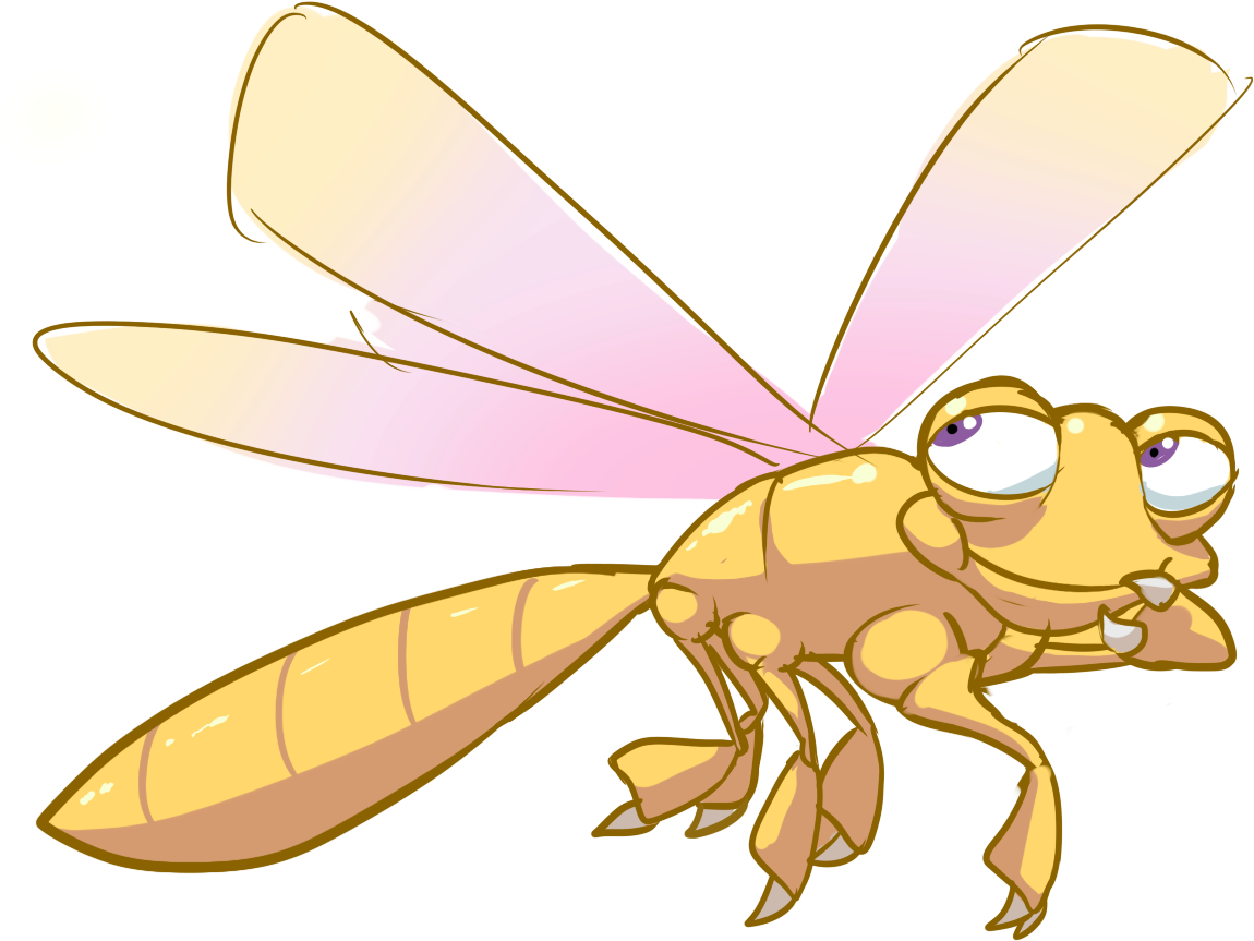 Dragonfly Clipart Orange - Net-winged Insects (1176x898), Png Download