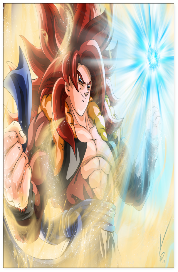 Ss4 Gogeta Poster - Fairy (1024x1024), Png Download