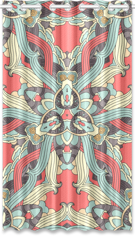 Zandine 0203 Pink Blue Vintage Floral Pattern New Window (1000x1000), Png Download